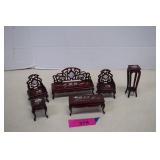 Mother of Pearl Inlaid Collectible Doll House