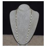 Goldtone Necklace w/'German Stones' Crystals