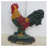 Cast Iron Rooster Doorstop - 11'