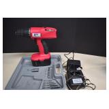 18v Cordless Drill w/ Battery,Charger & Bits,Works