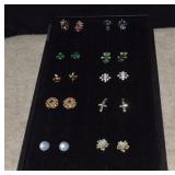 Ten Costume Jewelry Earrings - Most are Clip/Screw