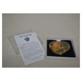 Vintage Winterthur Tulip Mirror Heart Shap Compact