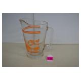 Vintage Libbey Crisa Glass Orange Juice Pitcher
