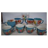 Nine Assorted Pioneer Woman Mugs