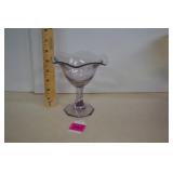 Vintage Tiffin Light Pink Glass Compote