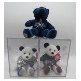 3 Cowboys and Texans NFL Collector Beanie Babies