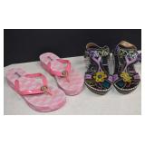 Michael Kors Flip Flops and Eocofy Sandels Sz.7 In