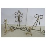 Four Plate and Platter Easels - 12', 9' & 5'