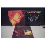 Three Vintage Jimi Hendrix LP Records
