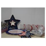 Lot Of Stars & Stripes Americana Tableware -
