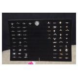 (67) Rings in Styrofoam Display