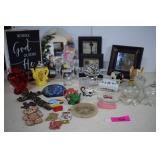 Large Lot Of Home Decor - Small Mirrors, Mini Tea