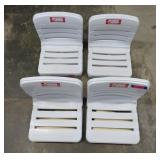Four NEW Rubbermaid Folding Stadium Seats