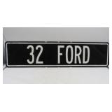 Heavy Duty '32 Ford' Embossed Metal Sign - 24x6'