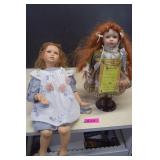 Two Limited Edition Tender Hugs Dolls