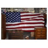 Very Large 109x59' U.S. Flag With Embroidered