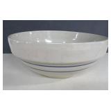 Marshall Pottery Ribbed DBL Striped Bowl 12'