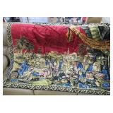 XL Nativity Scene Tapestry on Hanging Rod - 67x49'