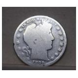 1896 Barber Silver Half Dollar