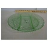 Vintage Indiana Chantilly Green Relish Platter