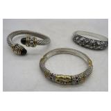 Brighton and 2 Other Silver-Plated Bangle