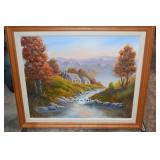 Vintage L. Mcglathery Signed  Scenic Oil Painting