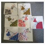 Handmade Embroidered Daily Tea Towels