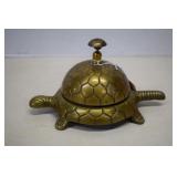 Vintage Brass Turtle Desk Bell