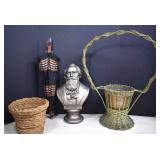 Fiberglass Brahms Bust,Vtg.Umbrella With Acrylic