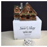 Dept. 56 Hand Painted Lit Ceramic Hunting Lodge,