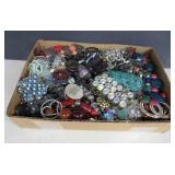 8lb, 9oz Box of Broken and Crafting Jewelry