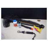 Fishing Net, Lip Grabber, Soap, Knife  Shad Holder