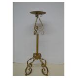 Vintage Tall Metal Candle Pillar