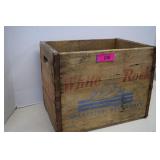 Collectible White Rock Sparkling Beverage Wood Box
