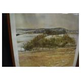 Signed Robert Sudlow 'A Kansas Landscape' Print