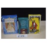 Three Sets of Tarot Cards