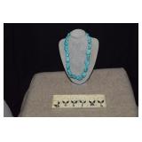 Chunky Southwestern Necklace & Wine Charms