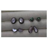 Four Pair of Sterling Stud Earrings
