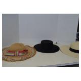 Lot Of 3 Woman's Hats