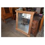 Rustic Framed Dresser Mirror 45in x 38.5in