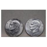 1976-D & 1977-D Eisenhower Dollars