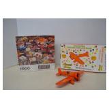 Lot Vintage Hersheys Puzzle & Reeses Diecast Plane