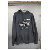 Nascar Star All2021 Gray Hooded Sweatshirt. Like
