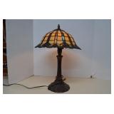 Vintage Tiffany Style Table Lamp WORKS