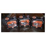 3 Harley Davidson 1/18 Die Cast Replicas