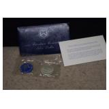 1971 Eisenhower Unc. Silver Dollar w/ COA
