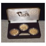 24K Gold Plated Bronze Texas Sesquicentennial
