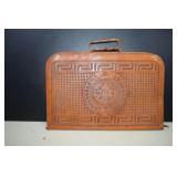 Vintage Hand Tooled Leather Brief Case