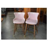 Two Fabric Bar Chairs