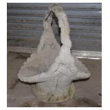 Outdoor Concrete Basket/Flower Pot